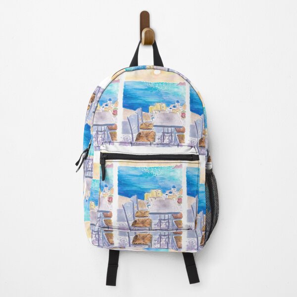 Item preview, Table with View in Santorini Oia Waiting for you in the Aegean designed and sold by artshop77.