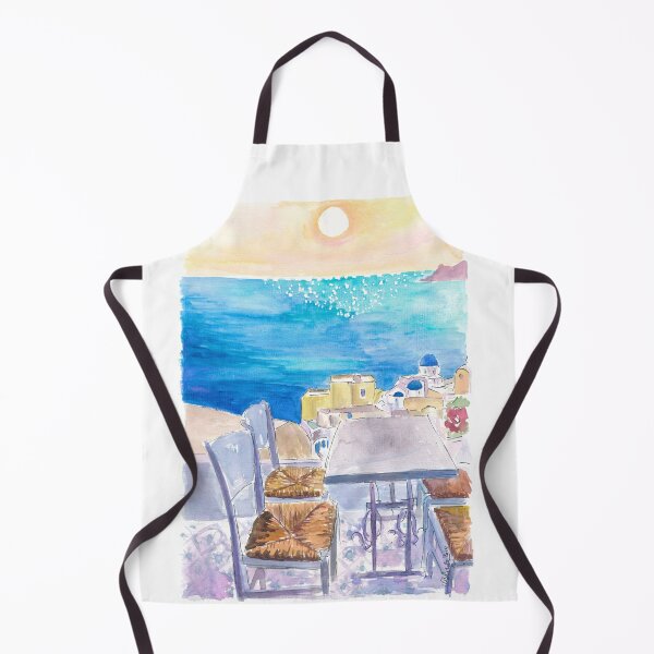 Item preview, Table with View in Santorini Oia Waiting for you in the Aegean designed and sold by artshop77.