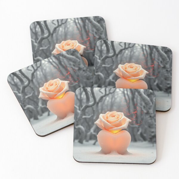 Item preview, Frozen Rose with Heart Candle designed and sold by Azrabi.