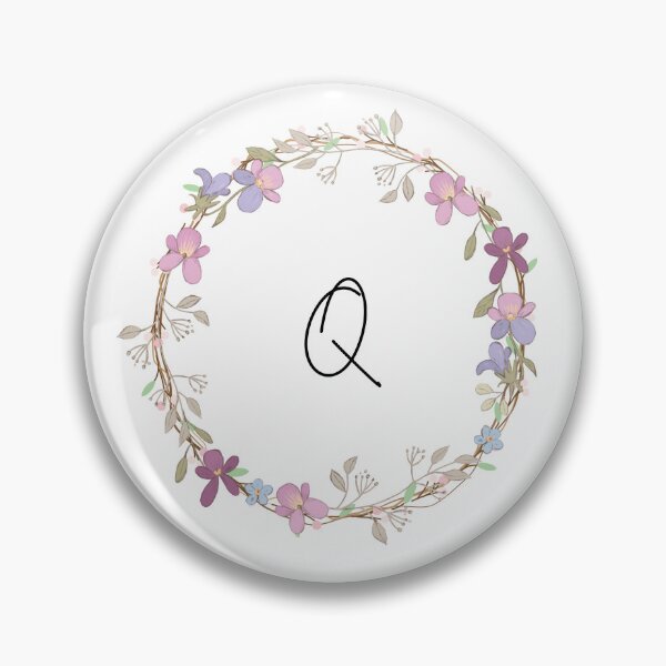 Item preview, Initial Q wreath designed and sold by Zah-Doodles.