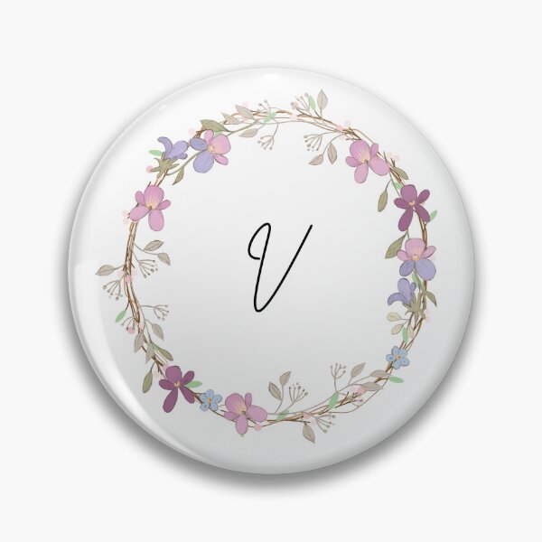 Item preview,  Initial V wreath designed and sold by Zah-Doodles.