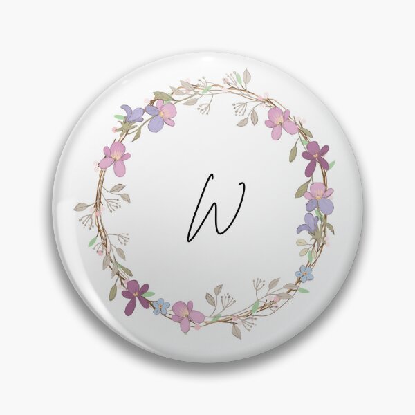 Item preview, Initial W wreath designed and sold by Zah-Doodles.