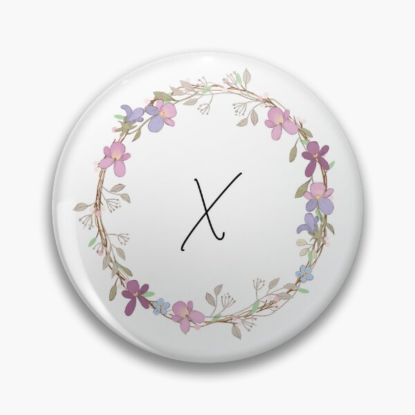 Item preview, Initial X wreath designed and sold by Zah-Doodles.