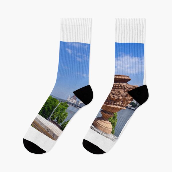 Item preview, View from the Varkert Bazaar over the Chain Bridge, Hungarian Parliament and Danube river,Budapest, Hungary designed and sold by goceris.