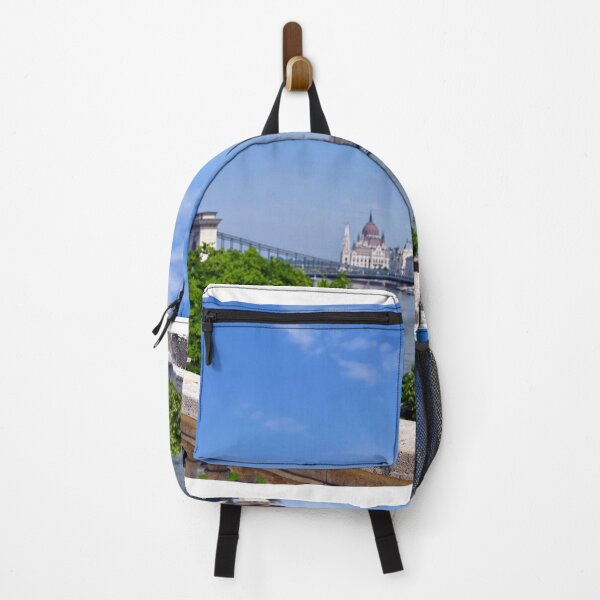 Item preview, View from the Varkert Bazaar over the Chain Bridge, Hungarian Parliament and Danube river,Budapest, Hungary designed and sold by goceris.