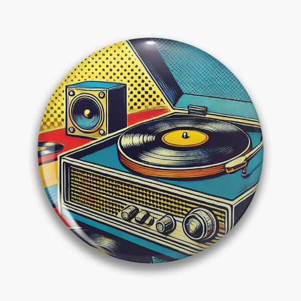Item preview, Retro-styled record player designed and sold by Random Designs.