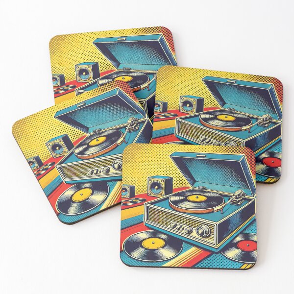 Item preview, Retro-styled record player designed and sold by Random Designs.