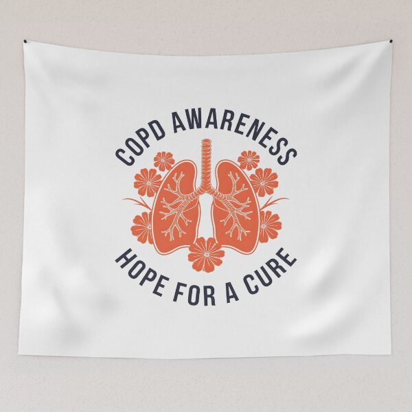Item preview, COPD Awareness Hope for a Cure Sticker, Orange Ribbon Sticker - COPD Awareness designed and sold by SlocifieShop.