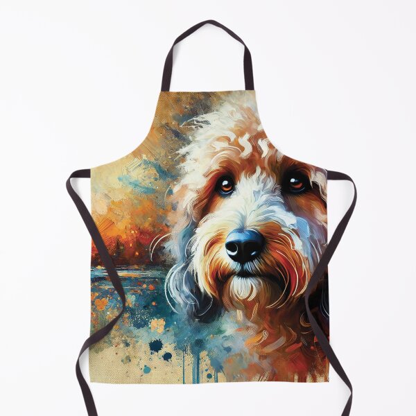 Item preview, painting of an older Labradoodle designed and sold by Random Designs.