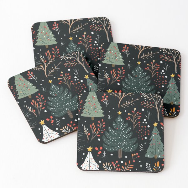 Item preview, Christmas tree autumn leaves seamless pattern- christmas leaves santa  designed and sold by cocomelon168.