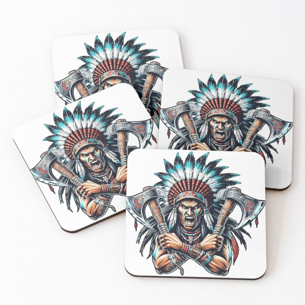 Item preview, Apache Indian Chief tomahawk warrior designed and sold by Doggydog741.