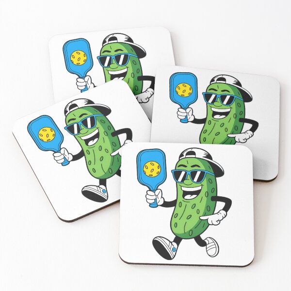 Item preview, Cute Pickle Playing Pickleball Funny designed and sold by SOUFIANE1991.