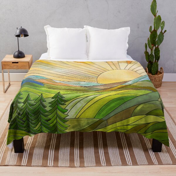 Item preview, Mountain Sunrise Mosaic Digital Art designed and sold by k9printart.