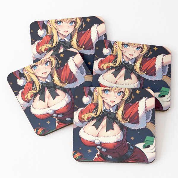 Artikelvorschau, Weihnachten Weihnachtsmann Blonde Anime Girl entworfen und verkauft von kenvel.