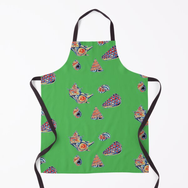 Item preview, Sea shells -green pattern designed and sold by StudioViArt.