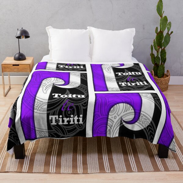 Item preview, Toitu te Tiriti purple designed and sold by TNT-STYLEZ.