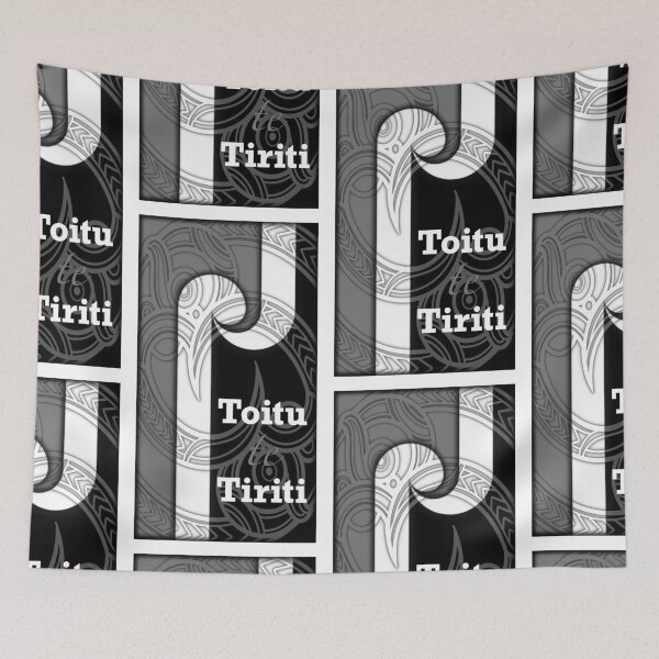 Item preview, Toitu te Tiriti greyscale designed and sold by TNT-STYLEZ.