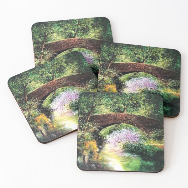 Item preview, A Cotswold's dream, a Stone Bridge, Nature painting, original Healing Art. designed and sold by lizzyforrester.