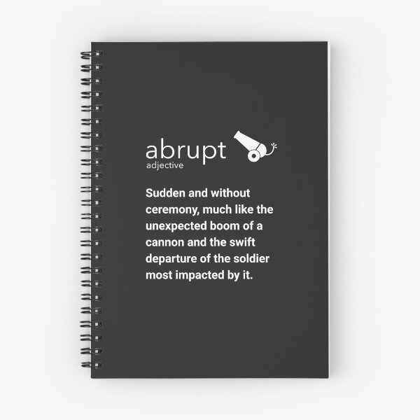 Item preview, ‘Abrupt’ Definition Typography Design - Artistic Word Art designed and sold by OwlWorks.