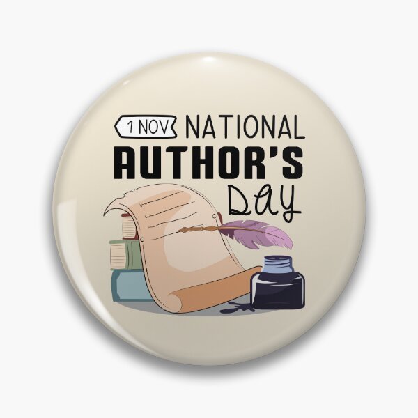 Item preview, 1 November National Author's Day - Wacky Holidays designed and sold by ChemicalXShop.