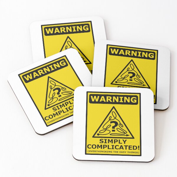 Item preview, OxyMORON - Simply Complicated Warning Sign designed and sold by aMIAzing.