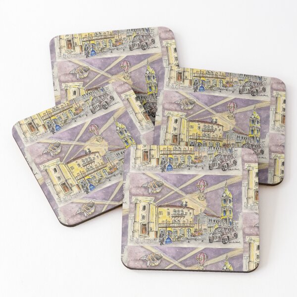 Item preview, Mysterious city designed and sold by Julia's Print Studio .