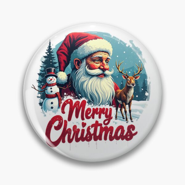 Artikelvorschau, Neon-Weihnachtsdesign im Grunge-Stil – Weihnachtsmann, Schneemann und Rentier entworfen und verkauft von tarzbol.