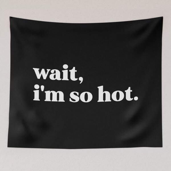 Item preview, wait i'm so hot designed and sold by weirdly weird.