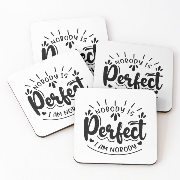 Item preview, funny nobody is perfect I am nobody quote typography  designed and sold by Loveartse.