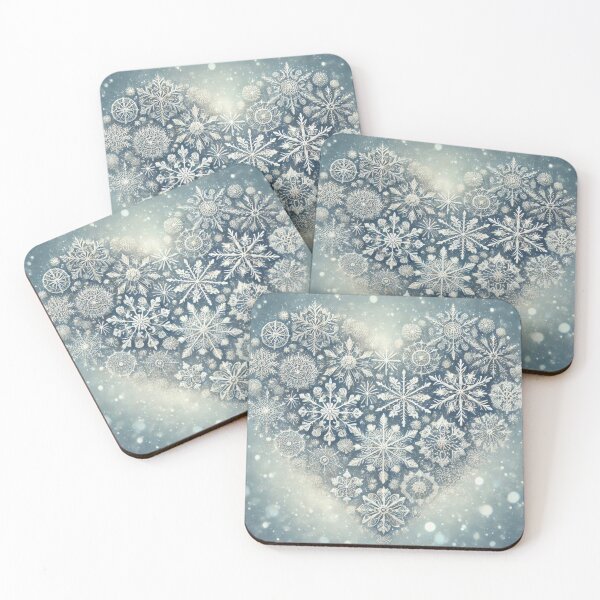 Item preview, The Heart of Snow Beautiful and warm heart made with snowflakes designed and sold by Maira Guerrero.