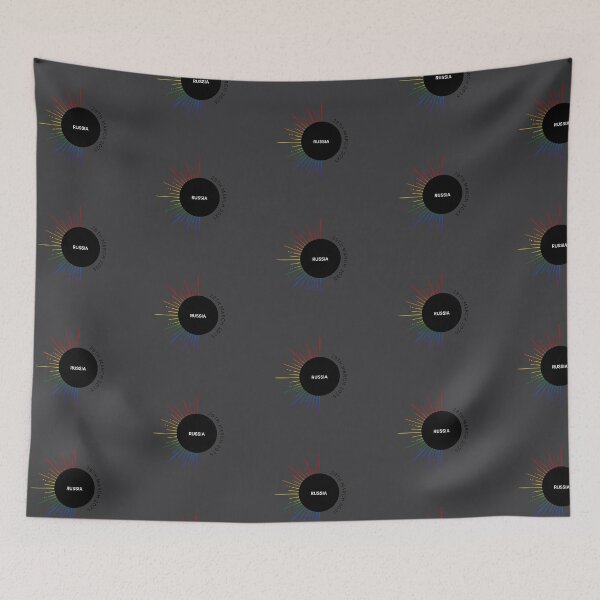 Item preview, 29th March 2025 Eclipse Russia, Classic pride flag graphic, sun and moon graphic, Partial Solar Eclipse, Astronomy,  designed and sold by PrideBeProud.