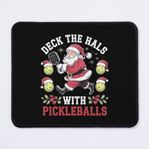 Item preview, Deck The Halls With Pickleballs Funny - This funny gift is for pickleball lovers who enjoy the holiday spirit and a good laugh! designed and sold by ZyziowskyArt.