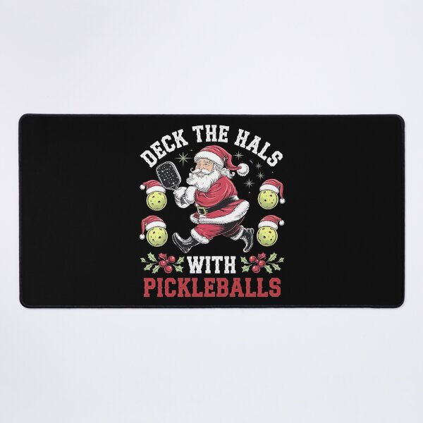 Item preview, Deck The Halls With Pickleballs Funny - This funny gift is for pickleball lovers who enjoy the holiday spirit and a good laugh! designed and sold by ZyziowskyArt.