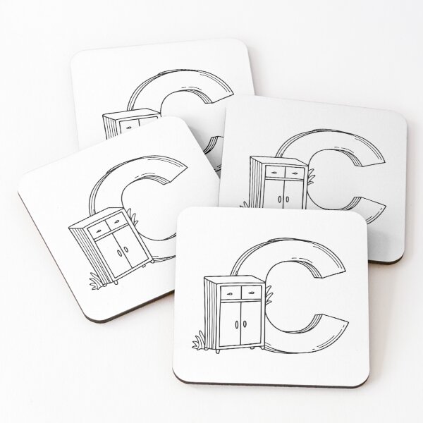 Item preview, Illustration of a Cabinet Beside Letter C designed and sold by rasagamastore.