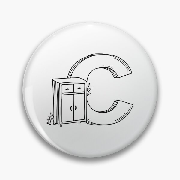 Item preview, Illustration of a Cabinet Beside Letter C designed and sold by rasagamastore.