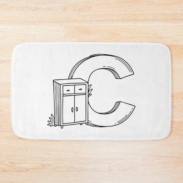 Item preview, Illustration of a Cabinet Beside Letter C designed and sold by rasagamastore.