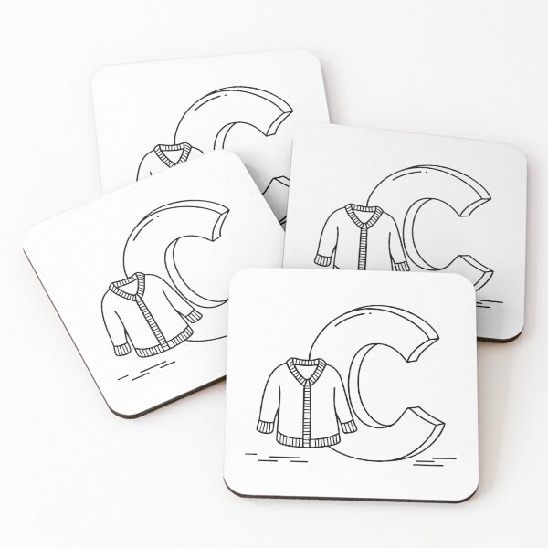 Item preview, Illustration of a Cardigan Beside Letter C designed and sold by rasagamastore.