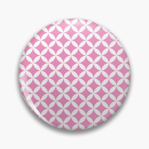 Item preview, Pink and White Overlapping Circles Pattern designed and sold by seafoam12shop.
