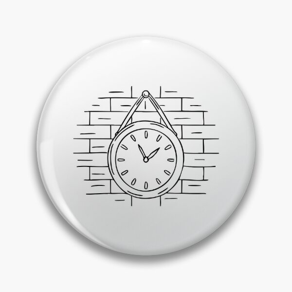 Item preview, A Classic Wall Clock Hanging on a Brick Wall designed and sold by rasagamastore.