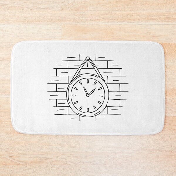 Item preview, A Classic Wall Clock Hanging on a Brick Wall designed and sold by rasagamastore.