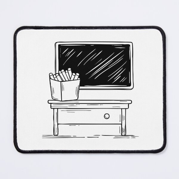 Item preview, A Box of Chalk on a School Desk Beside Blackboard designed and sold by rasagamastore.