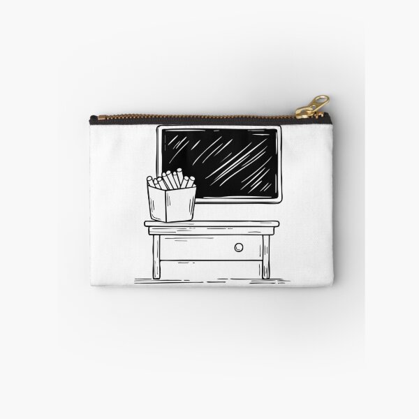 Item preview, A Box of Chalk on a School Desk Beside Blackboard designed and sold by rasagamastore.