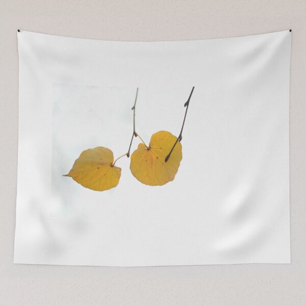 Item preview, Yellow autumn leaves on white background designed and sold by olena2552.
