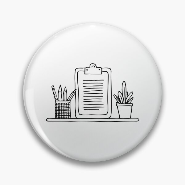 Item preview, A Clipboard on a Desk with Pencil Basket designed and sold by rasagamastore.
