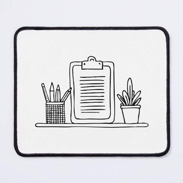 Item preview, A Clipboard on a Desk with Pencil Basket designed and sold by rasagamastore.