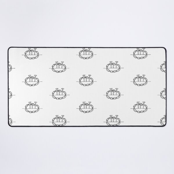 Item preview, A Chain on a Table with Metal Nails designed and sold by rasagamastore.