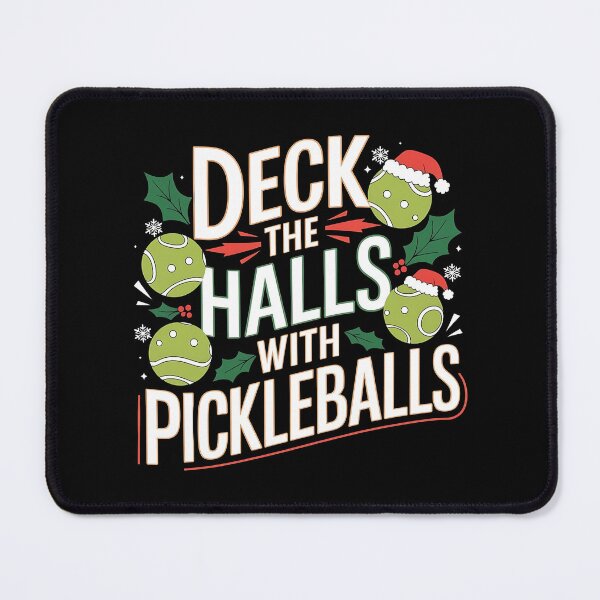 Item preview, Deck The Halls With Pickleballs Funny - This funny gift is for pickleball lovers who enjoy the holiday spirit and a good laugh! designed and sold by ZyziowskyArt.