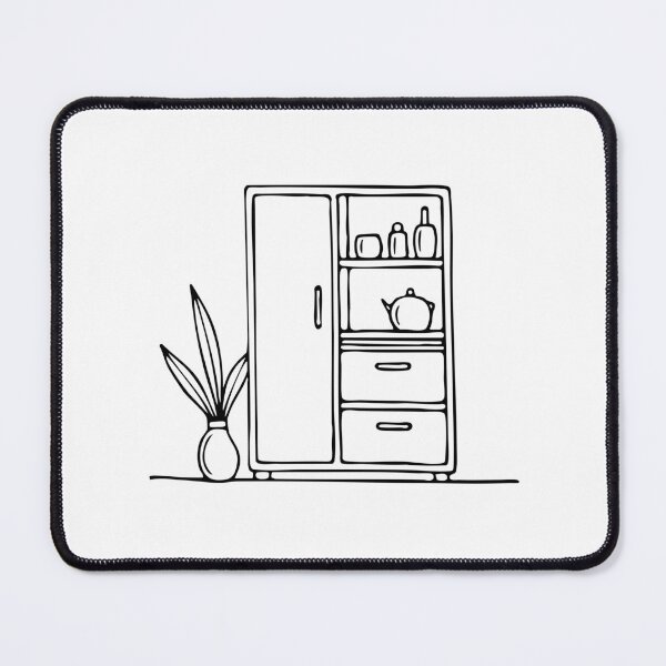 Item preview, A Cupboard in a Kitchen with a Plant designed and sold by rasagamastore.