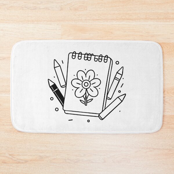 Item preview, A Pack of Crayons with Sheets of Paper Flower Drawing designed and sold by rasagamastore.