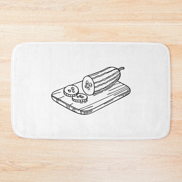 Item preview, A Cut Cucumber on a Cutting Board designed and sold by rasagamastore.